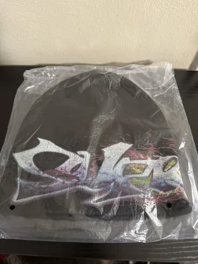 Pre-owned Supreme Tag Beanie In Black