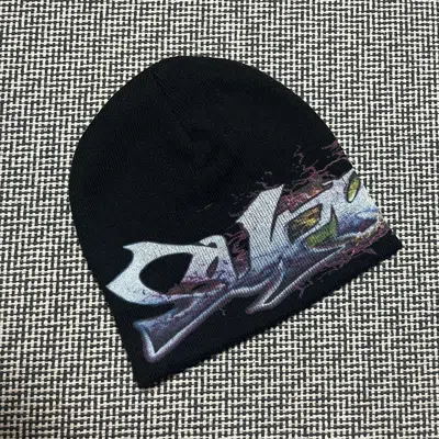Pre-owned Supreme Tag Beanie In Black