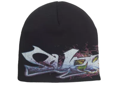 Pre-owned Supreme Tag Beanie (fw25) In Black