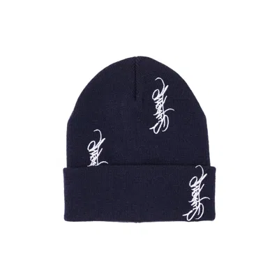 Pre-owned Supreme Tag Beanie 'navy' | Blue | Men's Size Onesize