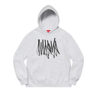 Pre-owned Supreme Tag Hooded Sweatshirt 'ash Grey'