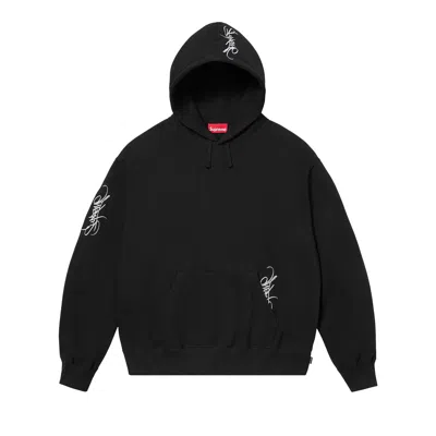 Pre-owned Supreme Tag Hooded Sweatshirt 'black'
