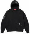 Supreme Tag Hooded Sweatshirt 'black White'