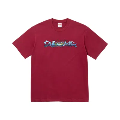 Pre-owned Supreme Tag Tee 'cardinal' | Red | Men's Size Xxl