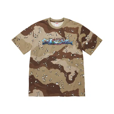 Pre-owned Supreme Tag Tee 'chocolate Chip Camo' | Brown | Men's Size Xxl