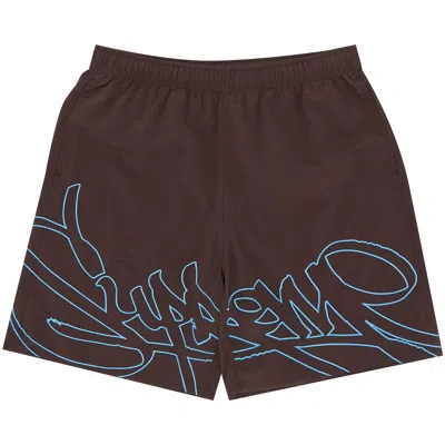 Pre-owned Supreme Tag Water Short 'brown' | Men's Size L