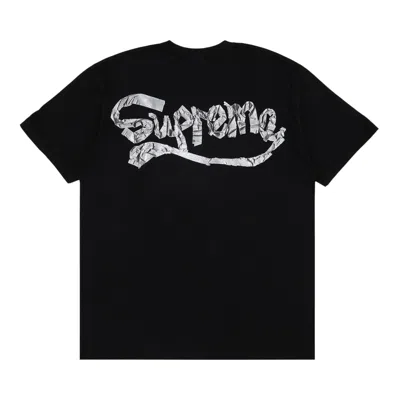 Pre-owned Supreme Tape Tee 'black' | Men's Size Xl