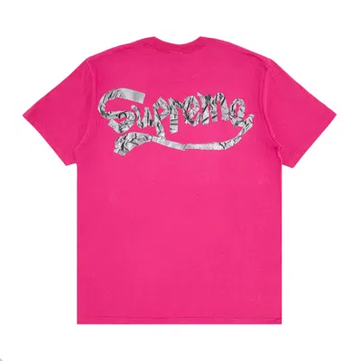 Pre-owned Supreme Tape Tee 'fuchsia' | Pink | Men's Size Xxl