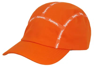 Pre-owned Supreme Taped Seam Windstopper Camp Cap In Orange
