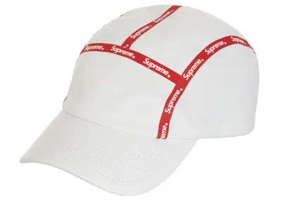 Pre-owned Supreme Taped Seam Windstopper Camp Cap In White
