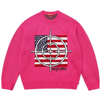 Pre-owned Supreme Target Sweater 'pink' | Men's Size L