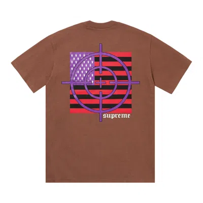 Pre-owned Supreme Target Tee 'brown' | Men's Size Xxl