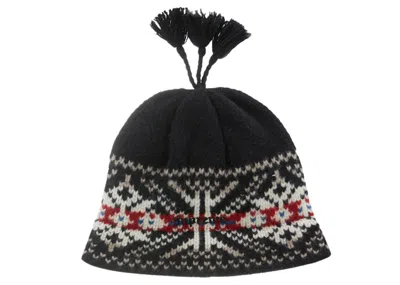 Pre-owned Supreme Tassel Beanie In Black