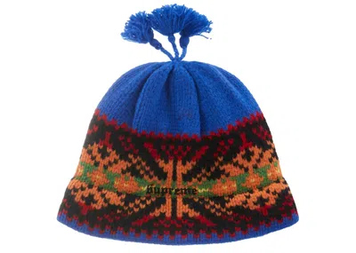 Pre-owned Supreme Tassel Beanie In Royal In Blue