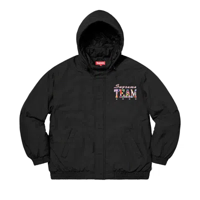 Pre-owned Supreme Team Puffy Jacket 'black'