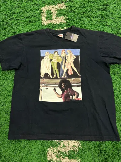 Pre-owned Supreme Tee T Shirt Navy Lady