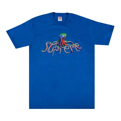 Pre-owned Supreme Tentacles Tee 'royal' In Blue