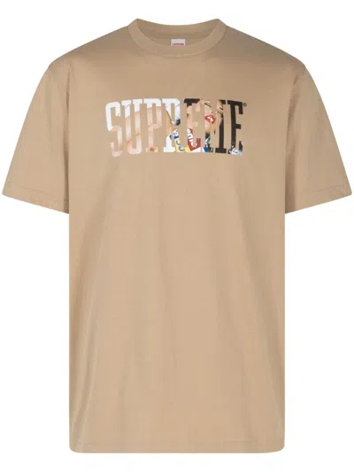 Supreme Tera Patrick Collegiate "khaki" T-shirt In Neutrals