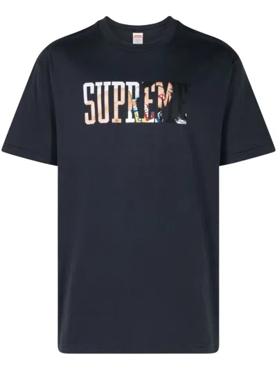 Supreme Tera Patrick Collegiate "navy" T-shirt In Blue
