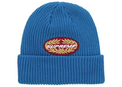 Pre-owned Supreme Terminal Beanie In Blue