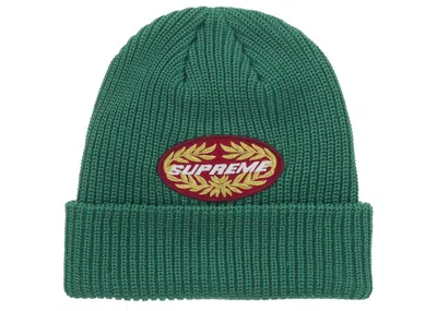 Pre-owned Supreme Terminal Beanie In Green