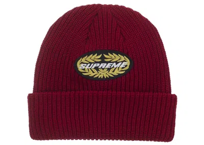 Pre-owned Supreme Terminal Beanie In Red