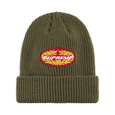Pre-owned Supreme Terminal Beanie 'olive' | Green | Men's Size Onesize
