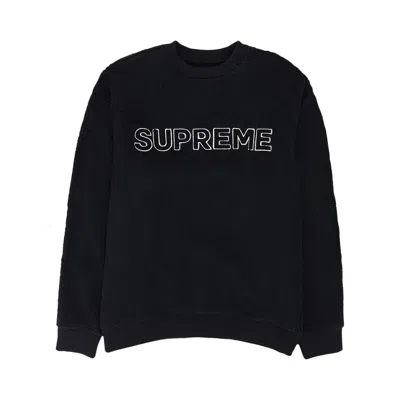 Pre-owned Supreme Terry Crewneck 'blue' | Men's Size L