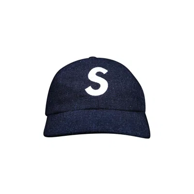 Pre-owned Supreme Terry S Logo 6-panel 'navy' In Blue