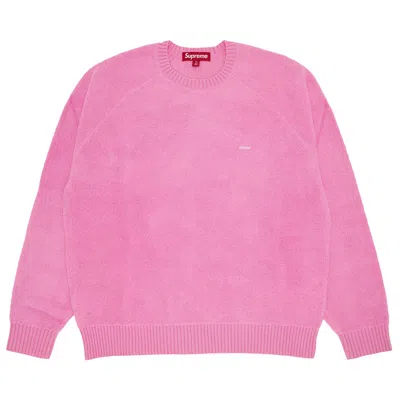 Pre-owned Supreme Terry Small Box Sweater 'pink' | Men's Size L