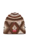 Supreme Textured Beanie In Brown