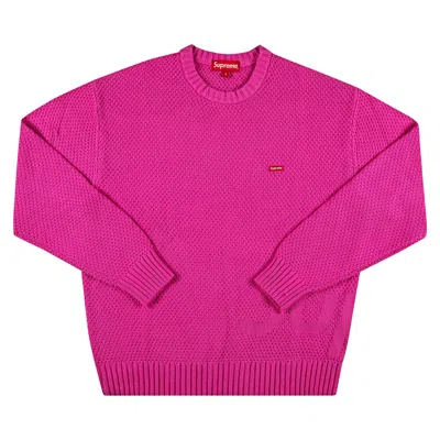 Pre-owned Supreme Textured Small Box Sweater 'pink'