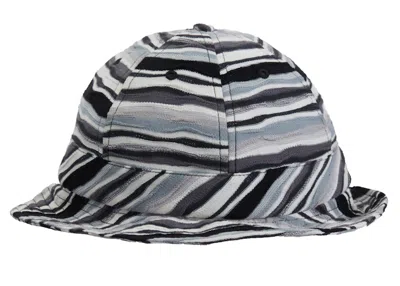 Pre-owned Supreme Textured Stripe Bell Hat In Black