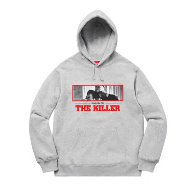 Pre-owned Supreme The Killer Hooded Sweatshirt 'heather Grey' | Men's Size M In Gray