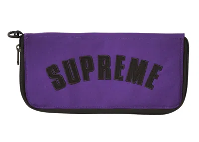 Pre-owned Supreme The North Face Arc Logo Organizer In Purple