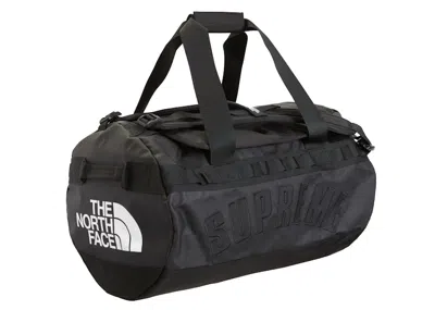 Pre-owned Supreme The North Face Arc Logo Small Base Camp Duffle Bag In Black