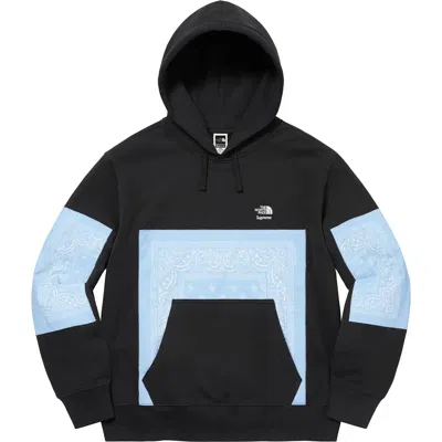 Pre-owned Supreme The North Face Bandana Hooded Sweatshirt 3colors In Black