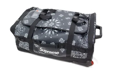 Pre-owned Supreme The North Face Bandana Rolling Thunder Bag In Black