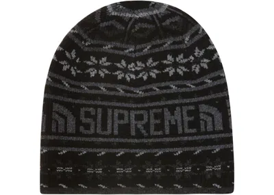 Pre-owned Supreme The North Face Beanie In Black