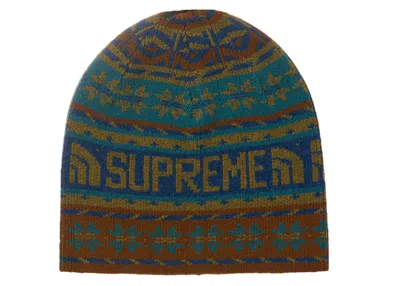 Pre-owned Supreme The North Face Beanie In Olive