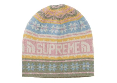 Pre-owned Supreme The North Face Beanie In Pink