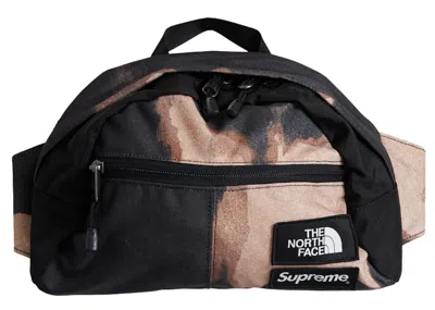 Pre-owned Supreme The North Face Bleached Denim Print Roo Ii In Black