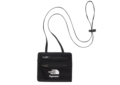 Pre-owned Supreme The North Face Expedition Travel Wallet In Black
