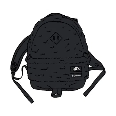 Pre-owned Supreme The North Face Faux Fur Backpack In Black