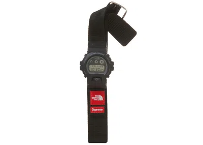 Pre-owned Supreme The North Face Gshock Watch In Black