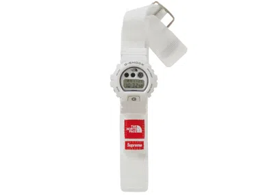 Pre-owned Supreme The North Face Gshock Watch In White