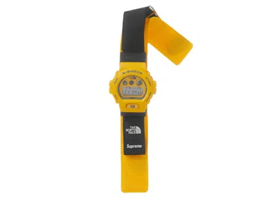 Pre-owned Supreme The North Face Gshock Watch In Yellow