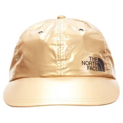 Pre-owned Supreme The North Face Metallic Gold Black Logo 6 Panel Cap