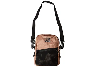 Pre-owned Supreme The North Face Metallic Shoulder Bag In Rose Gold