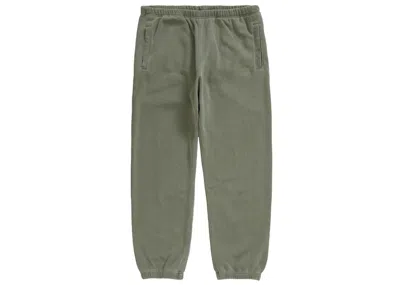 Pre-owned Supreme The North Face Pigment Printed Sweatpant In Olive